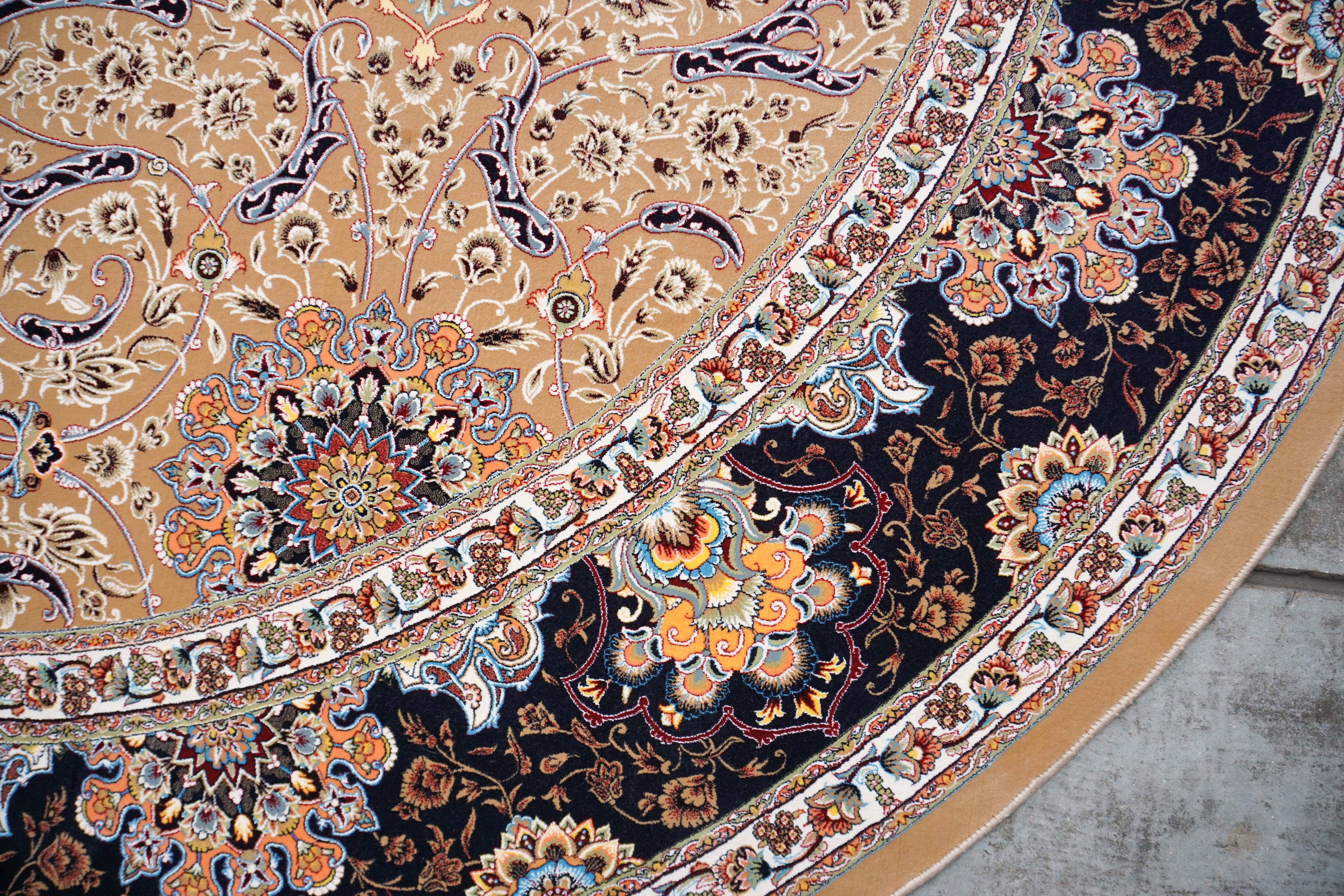 persian carpets round afshan kamand