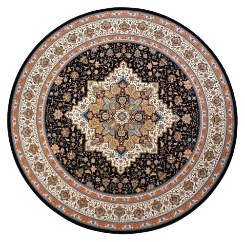 persian-carpets-round-heris-dark-blue-1
