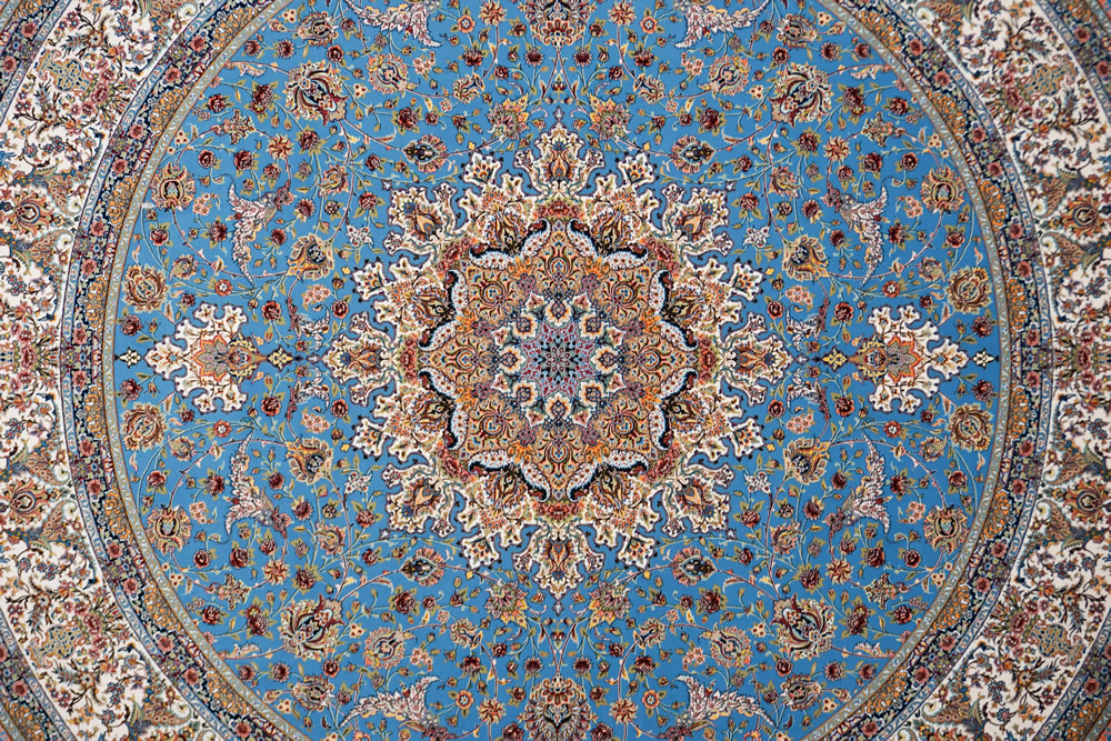 persian-carpets-round-sahebgharan-blauw-3